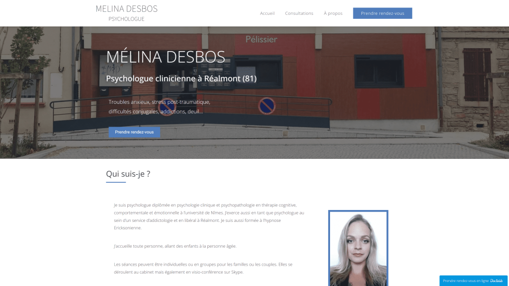 Accueil Mélina Desbos