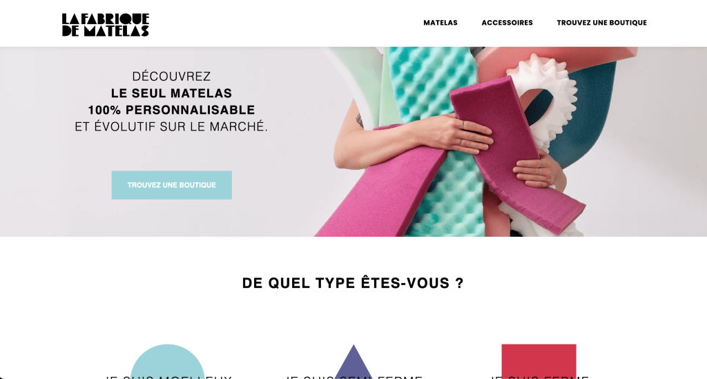 Accueil Fabrique de Matelas
