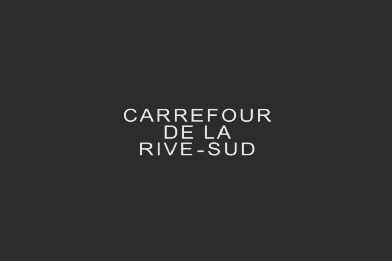 Couverture Carrefour de la Rive-Sud