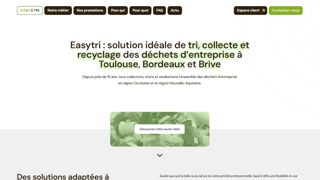 Accueil Easytri