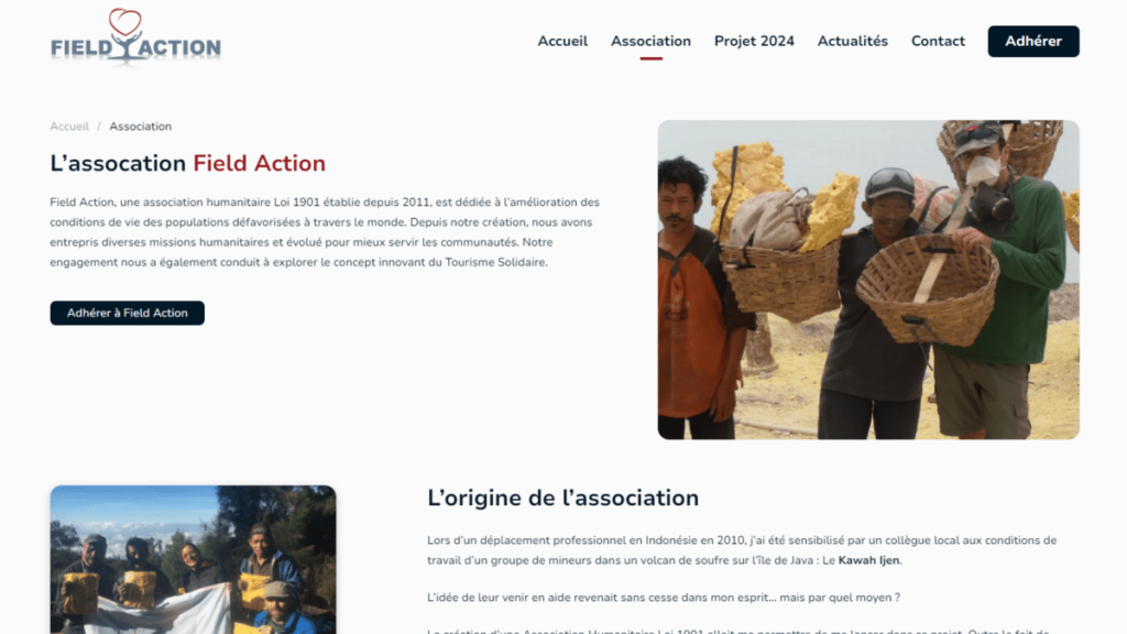 Association Field Action