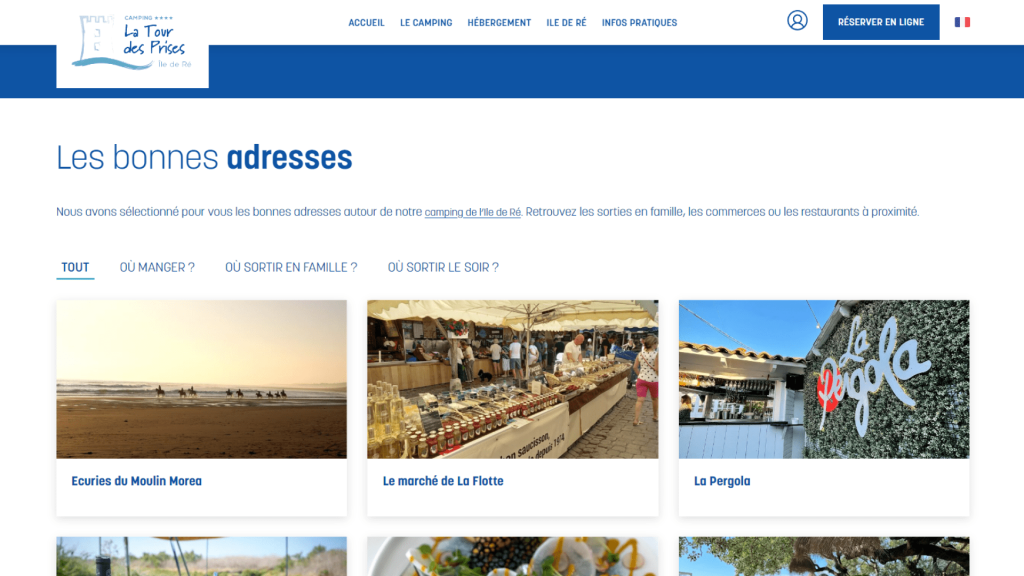 Adresses Camping Les Prises