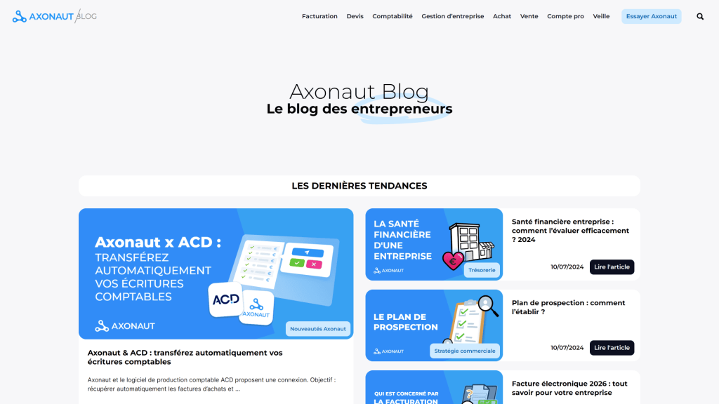 Accueil Axonaut
