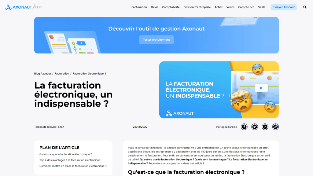 Article Axonaut